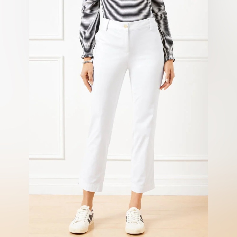 Talbots Perfect Crop Pant | White | Petite 10P | NWT - Picture 4 of 6